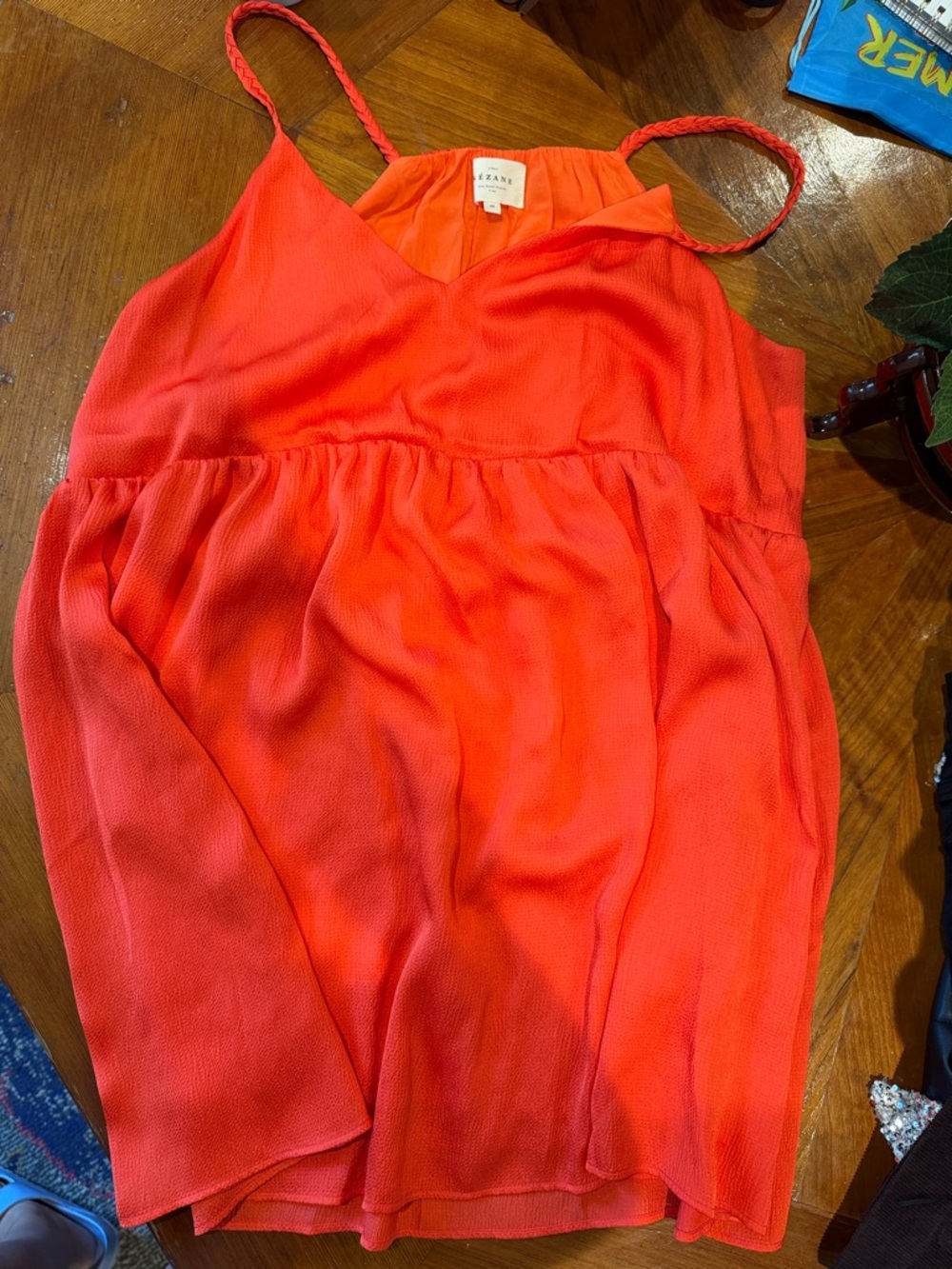 Sezane Belares Coral Mini Dress - Picture 4 of 4